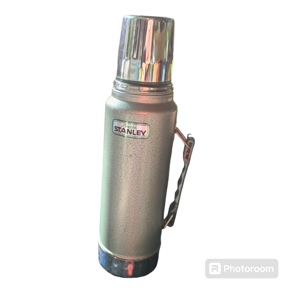 Stanley Vintage Aladdin Insulated Steel Thermos Bottle Green Quart 950 mL USA - Picture 12 of 12